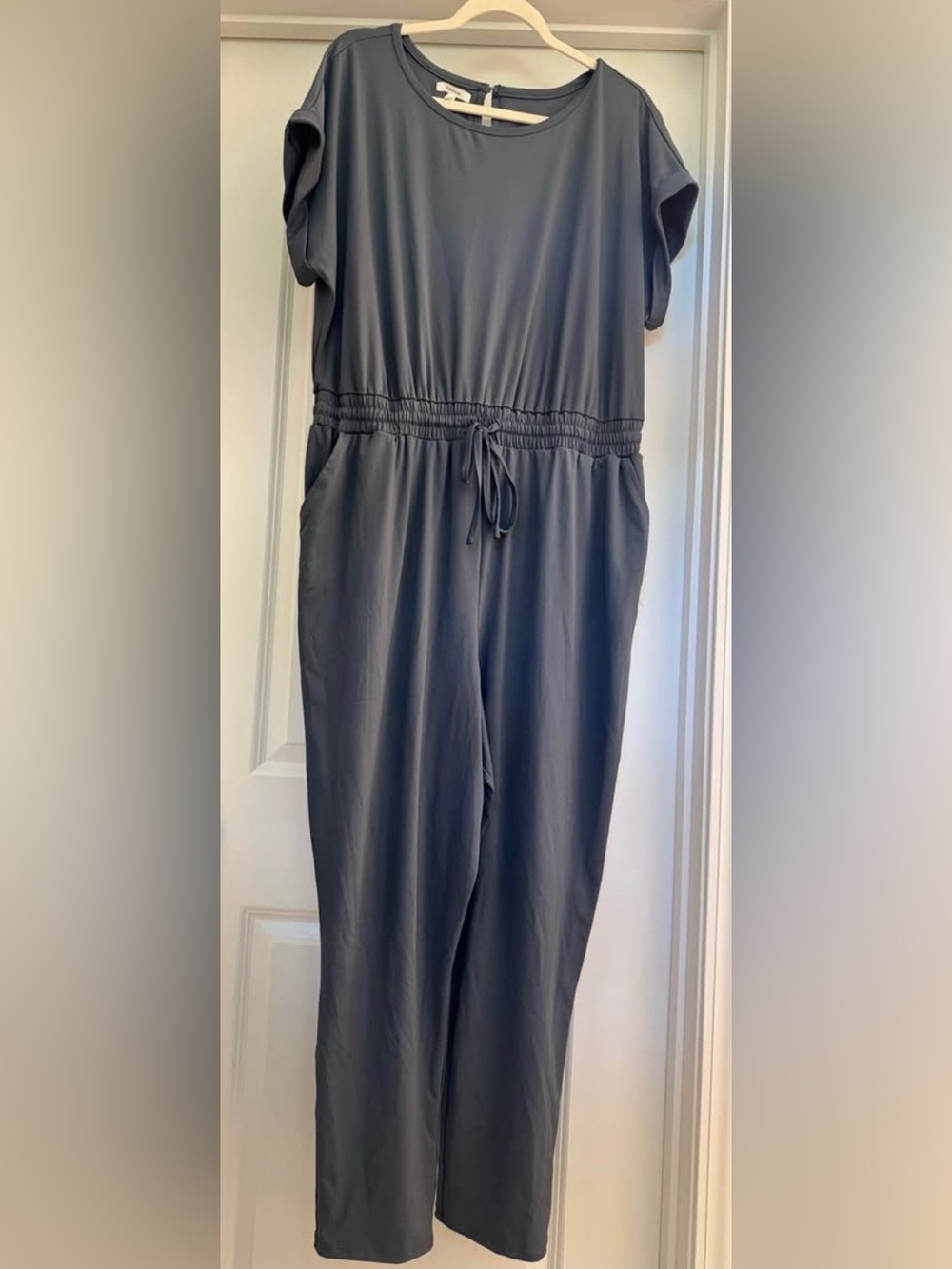 Maurices Slate Gray Women's Jumpsuit with Drawstring Waist